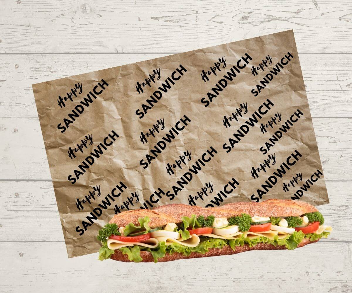 sandwichpapir med logo tryk ditllogo